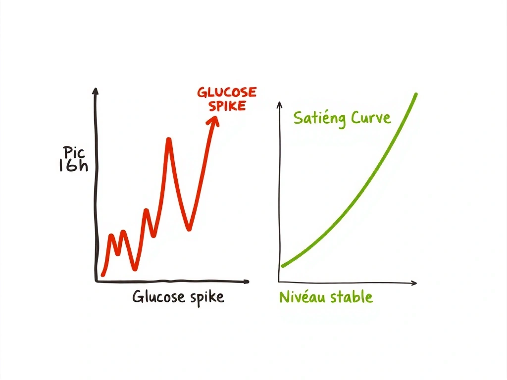 Courbes de glycémie annotées